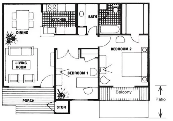 2A - Lexington 1112 floor plan